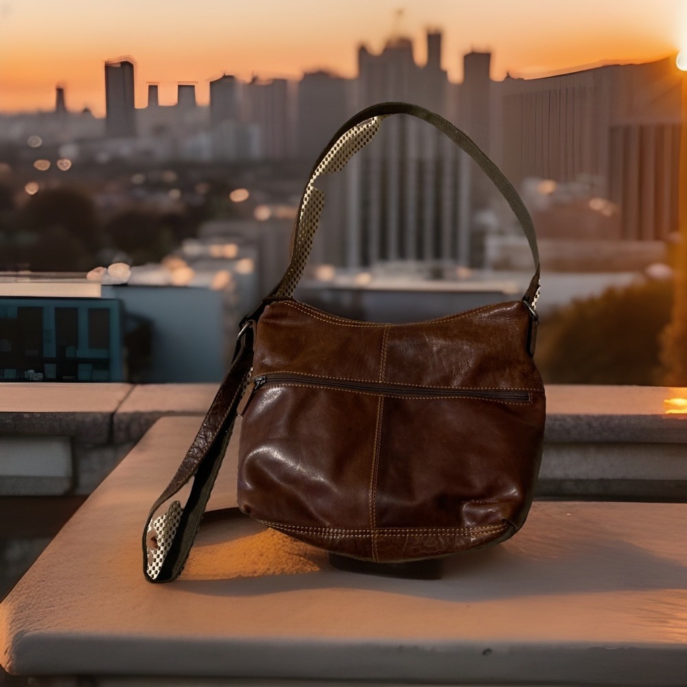 Jack Georges pre-owned Crossbody Leather Bag‎ - Brown